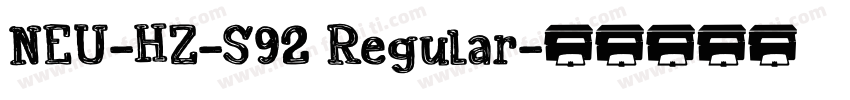 NEU-HZ-S92 Regular字体转换